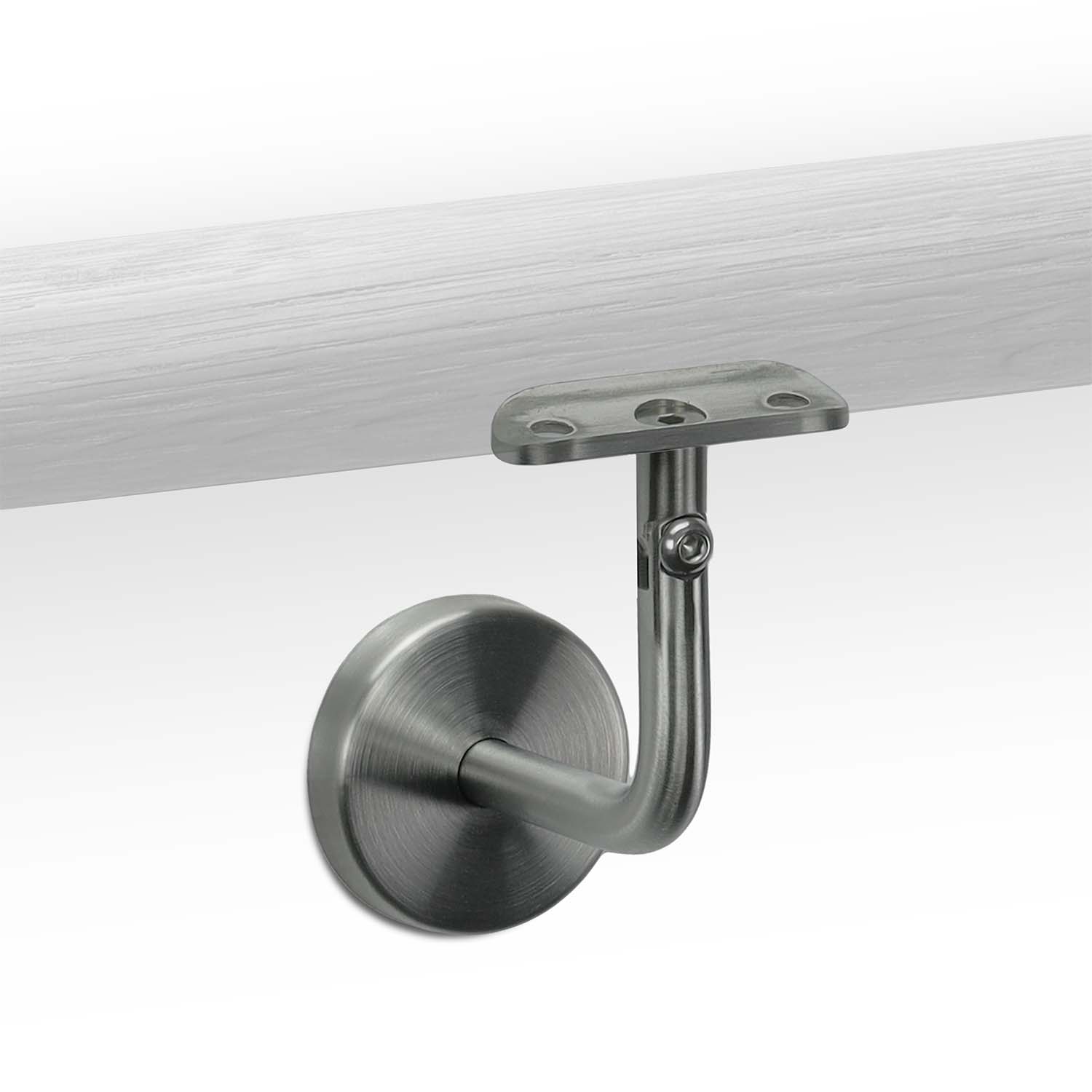 Handlaufhalter Modell 4A<br>(abgerundete Auflageplatte)